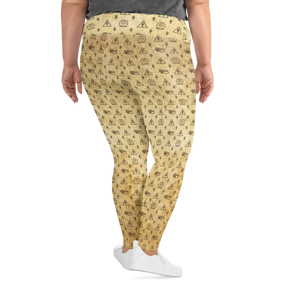 Ankh Awakening Women's Plus Size Legging AOP-010