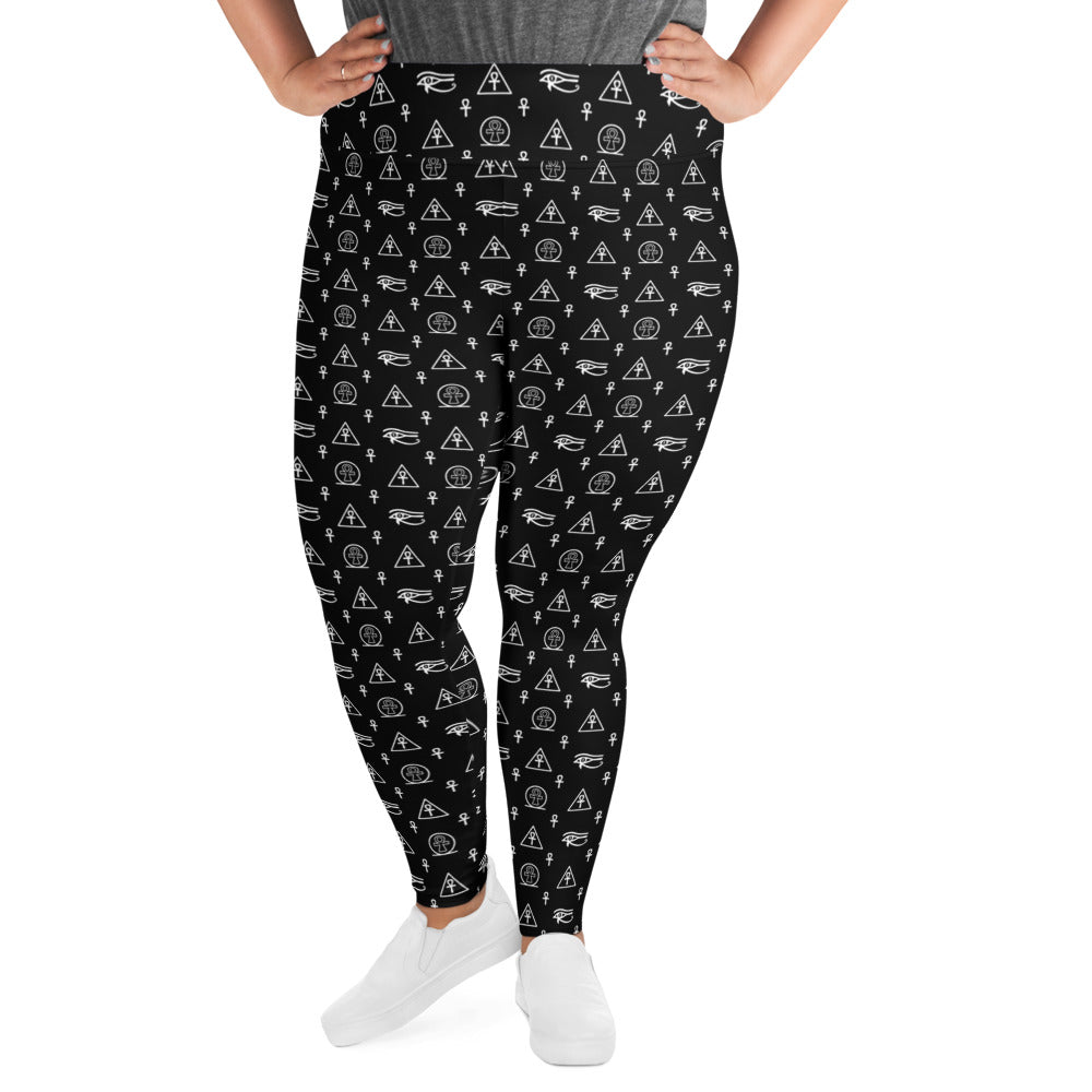 Ankh Awakening Women's Plus Size Legging AOP-08