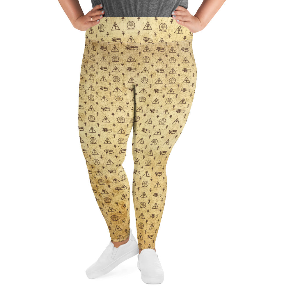 Ankh Awakening Women's Plus Size Legging AOP-010