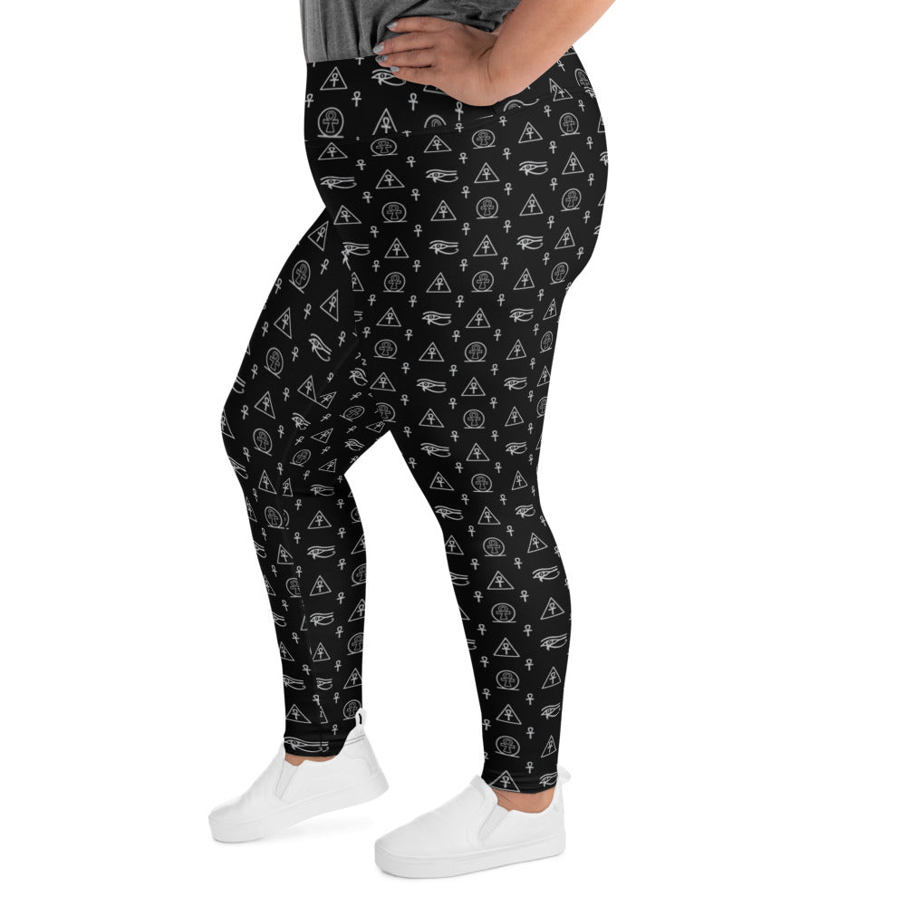 Ankh Awakening Women's Plus Size Legging AOP-03