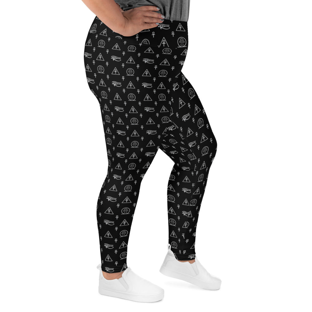 Ankh Awakening Women's Plus Size Legging AOP-03