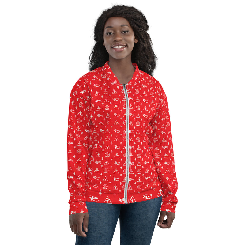 Ankh Awakening Women's Bomber Jacket - ABJ-014