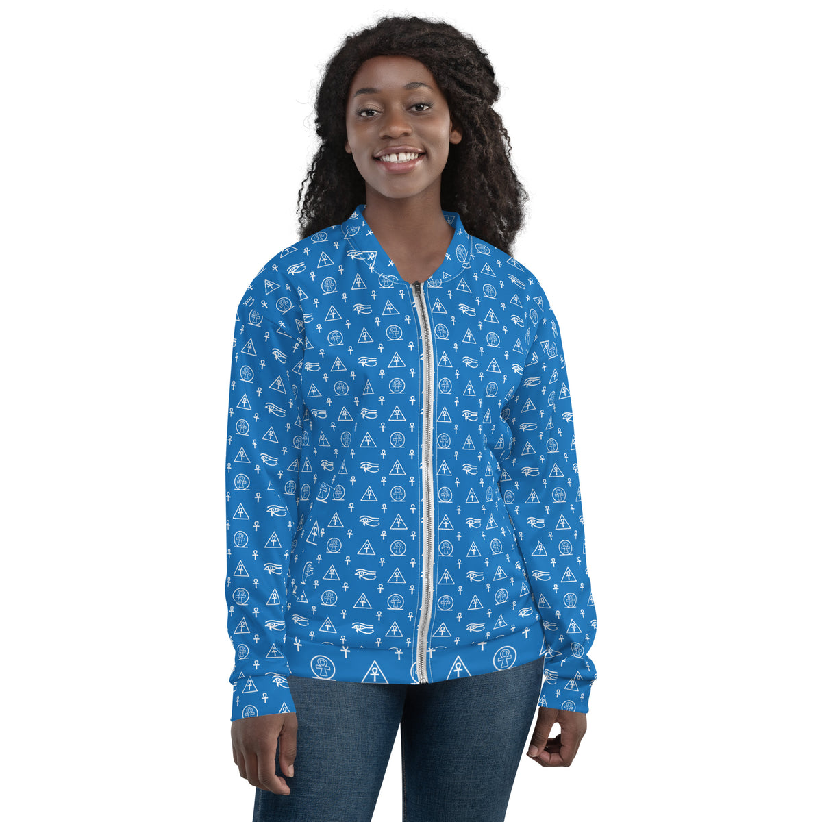 Ankh Awakening Women's Bomber Jacket - ABJ-017