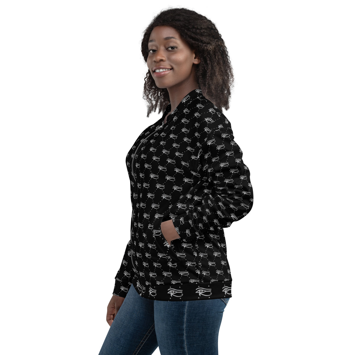 Ankh Awakening Women's Bomber Jacket - ABJ-05