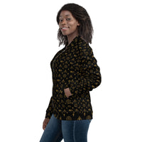 Ankh Awakening Women's Bomber Jacket - ABJ-020