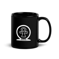 Ankh Awakening Black Glossy Mug - AAM