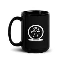 Ankh Awakening Black Glossy Mug - AAM