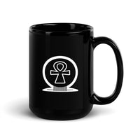 Ankh Awakening Black Glossy Mug - AAM