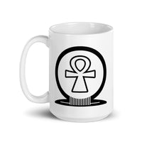 Ankh Awakening White Glossy Mug